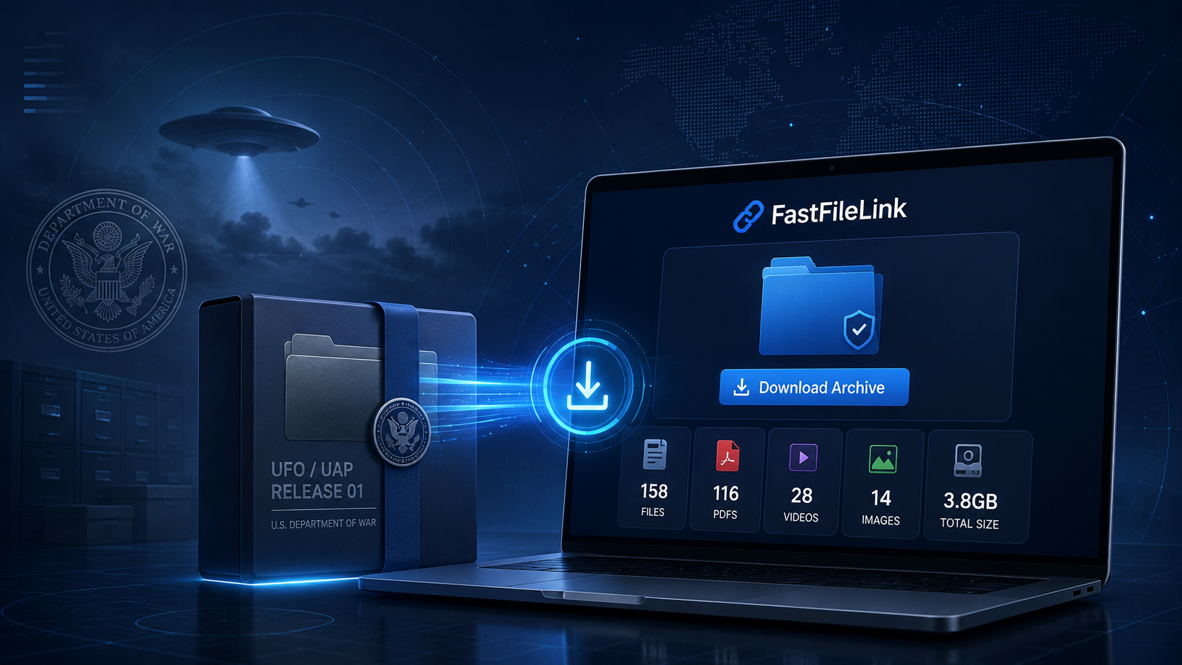 Use FastFileLink to share UFO pack